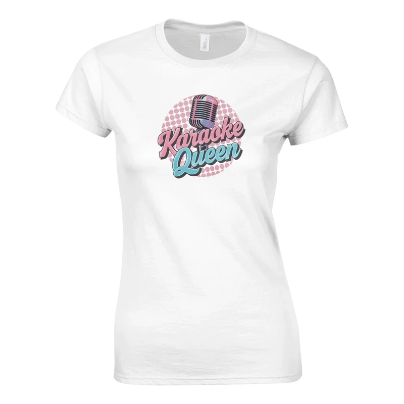 T-shirt Dam - Karaoke Queen