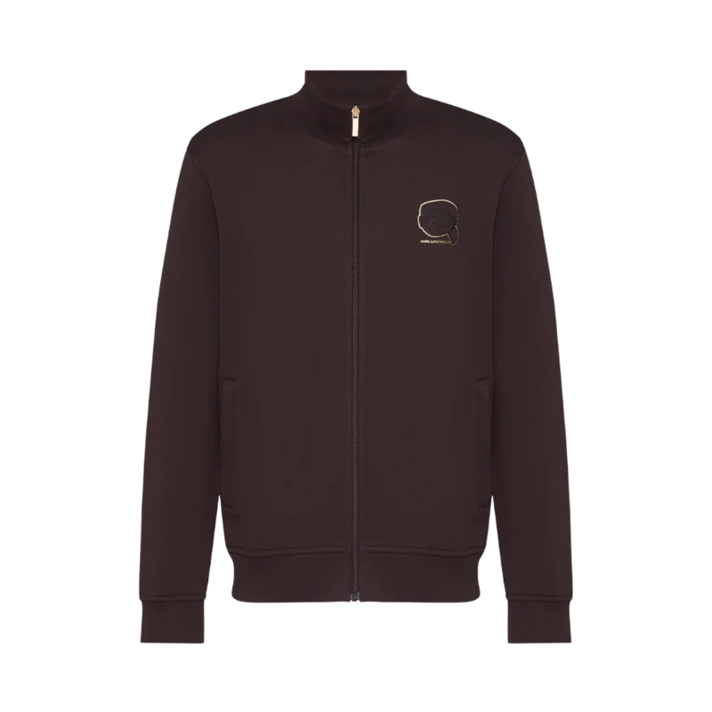 Sweat Zip Jacket - Blackbrown