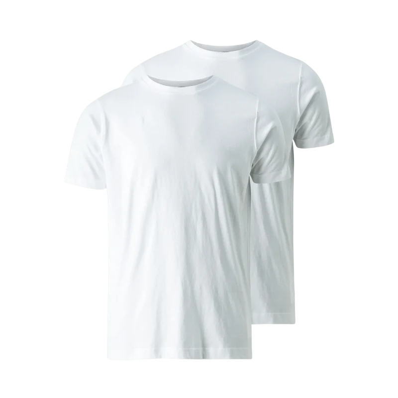 Duo Pack Crewneck - White