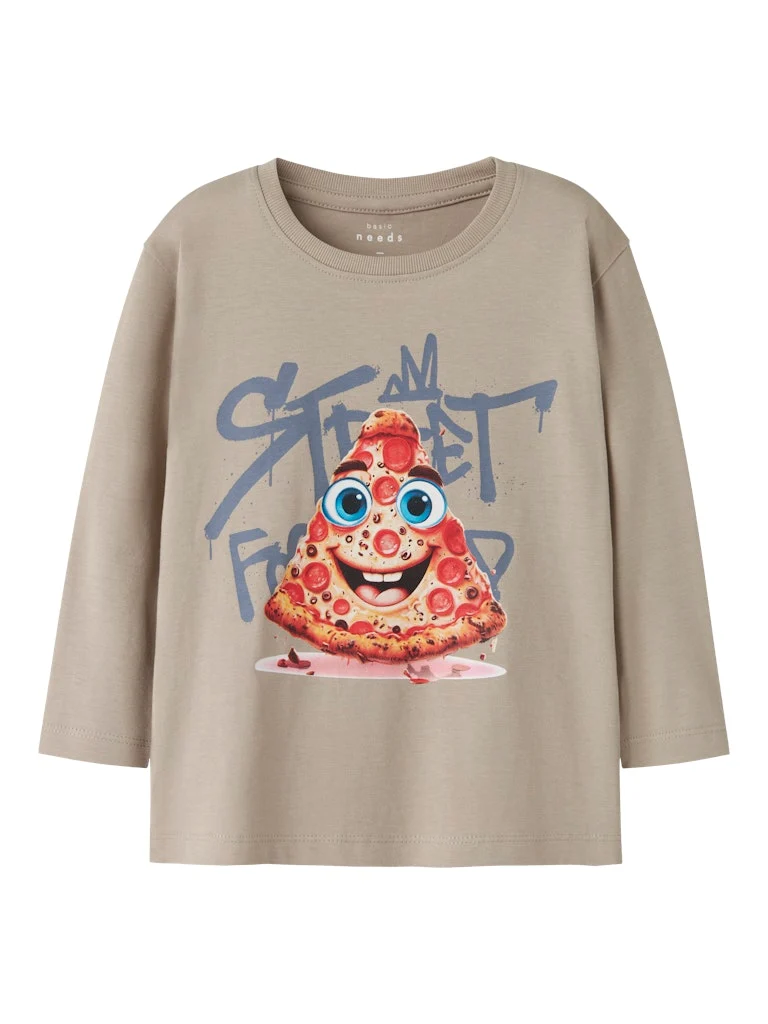 Pizza T-shirt Långärmad