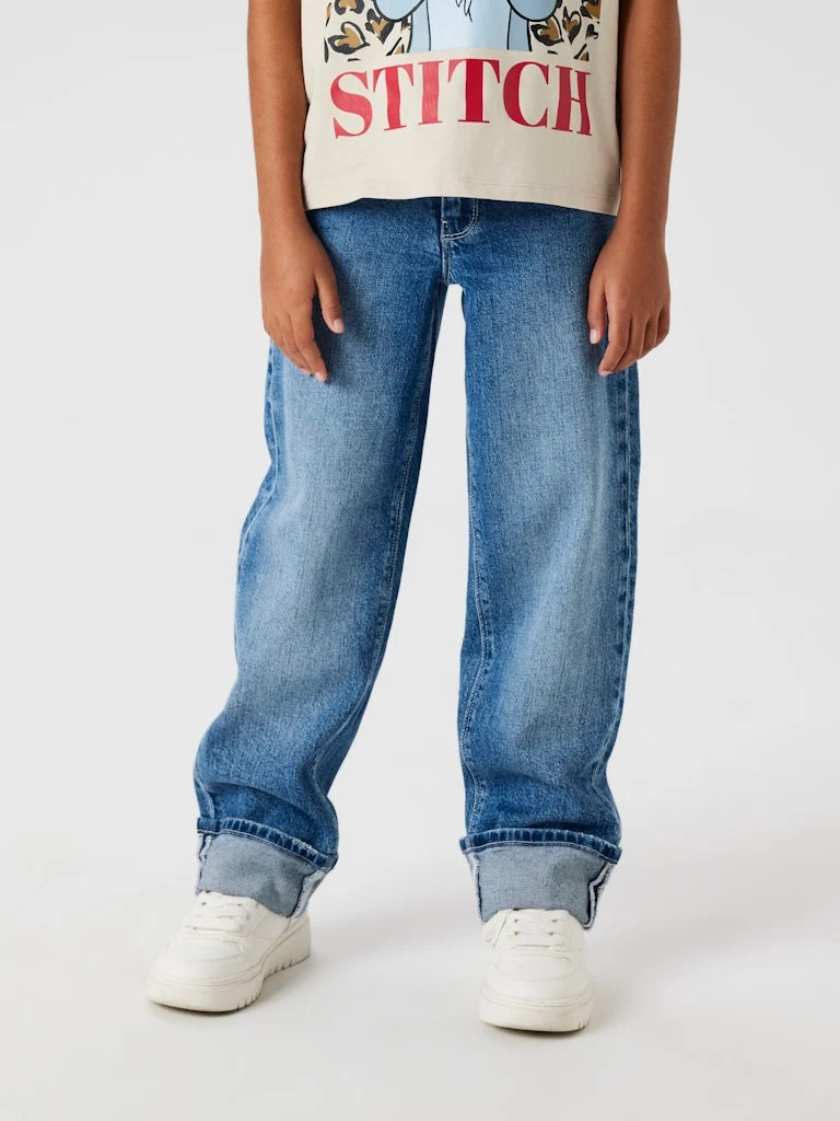 Blå Straight Jeans
