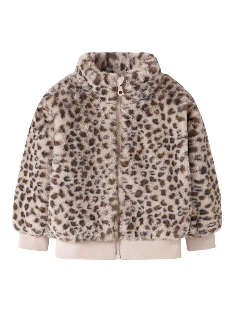 Leopard Fusk Päls Jacka