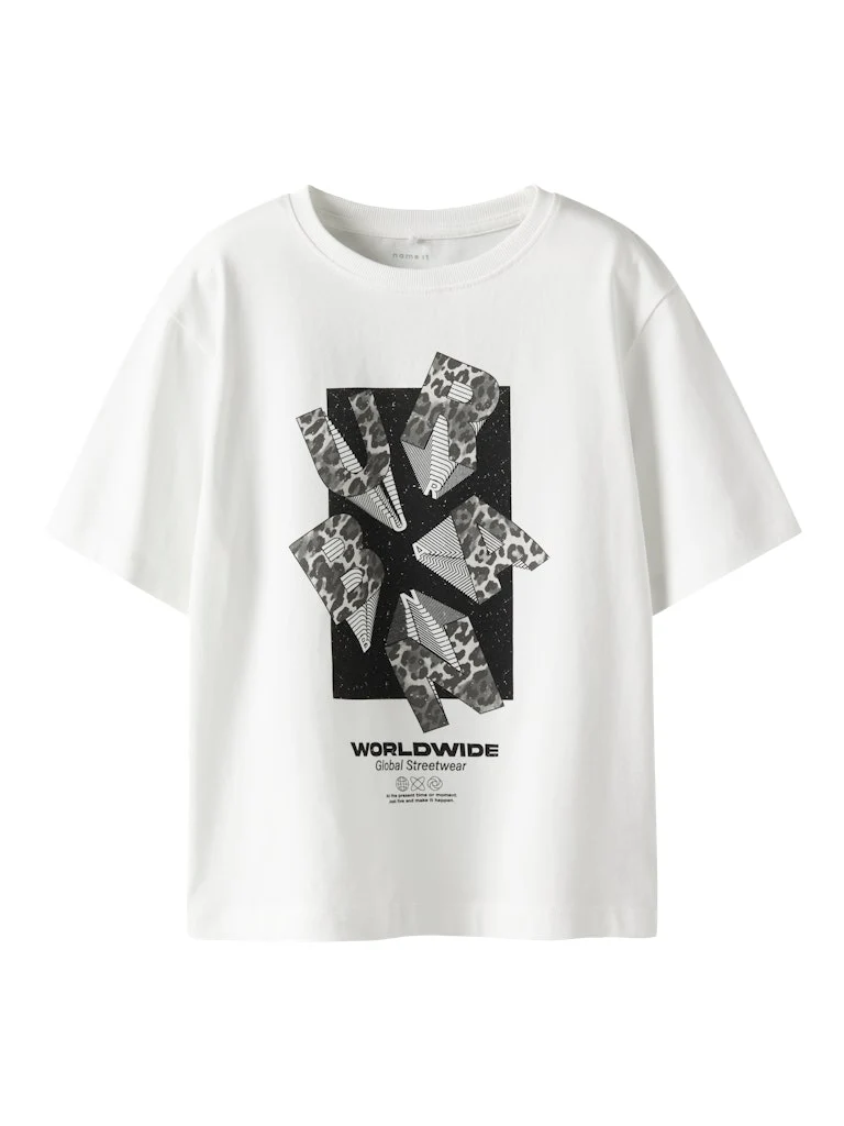 Cool svart vit T-shirt