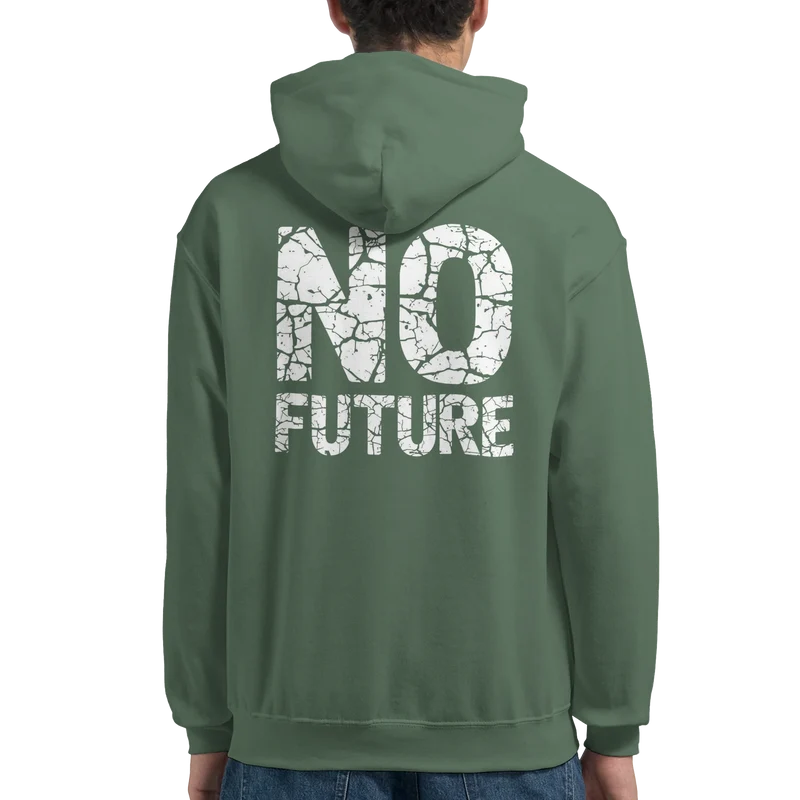 Hoodie - No Future | Ryggtryck