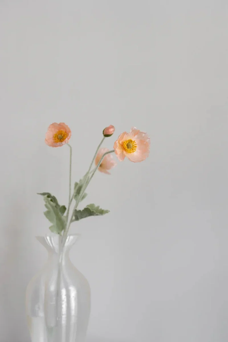 Bloom Objects - Artificial Peach Poppy 02-131 - Peach