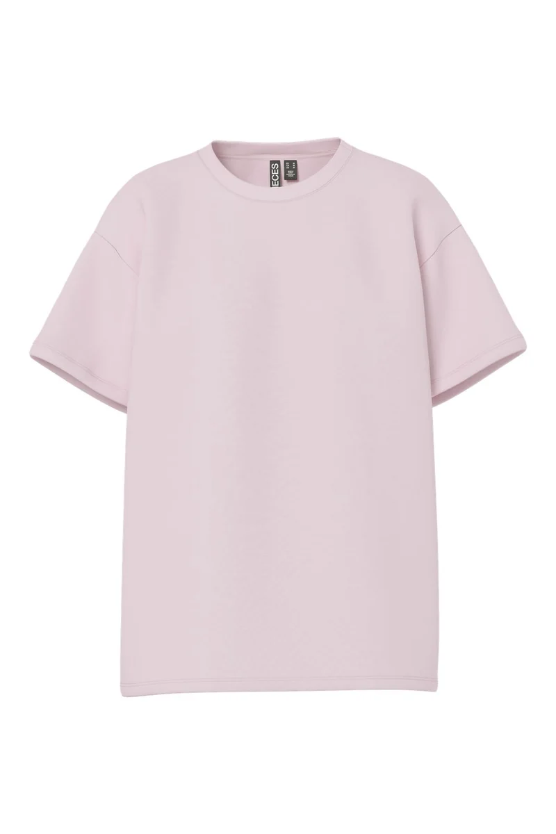 Pieces - Pcskylar Ss Oversized Tee - 4940930 Roseate Spoonbill