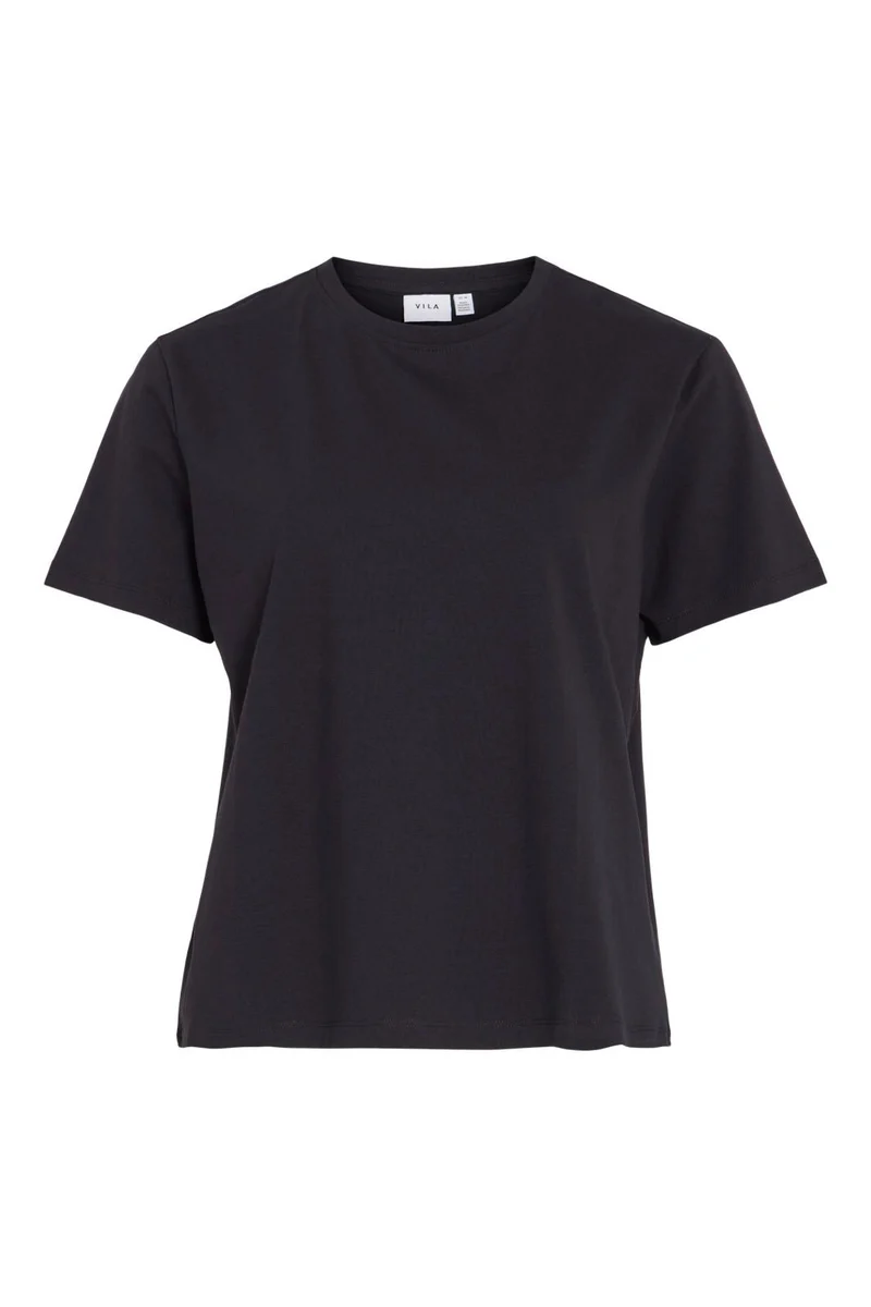 Vila - Vinora S/S T-Shirt - 4677998 Black Beauty