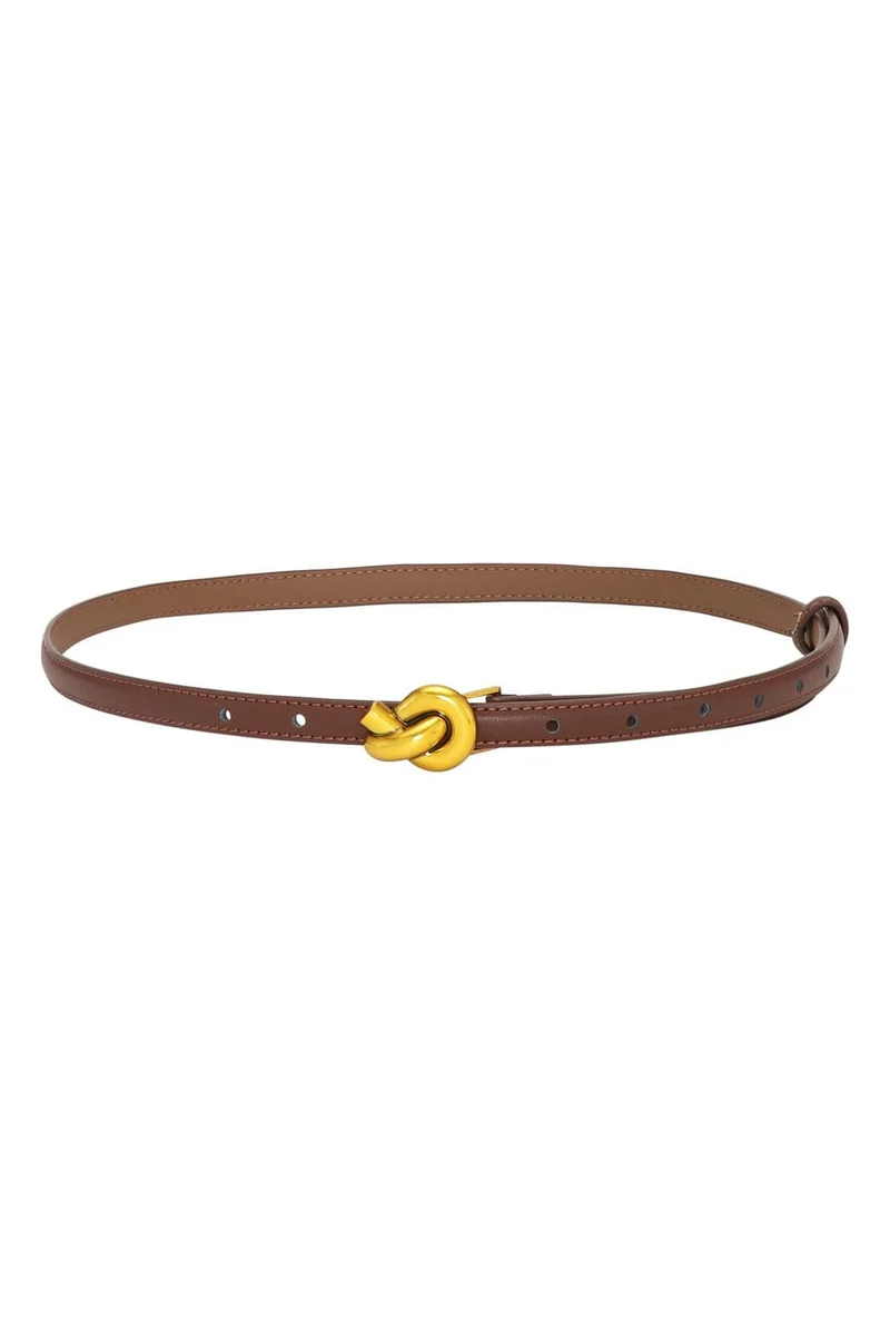 Plissé Copenhagen - Knot Belt 70-820-606 - Dark Brown