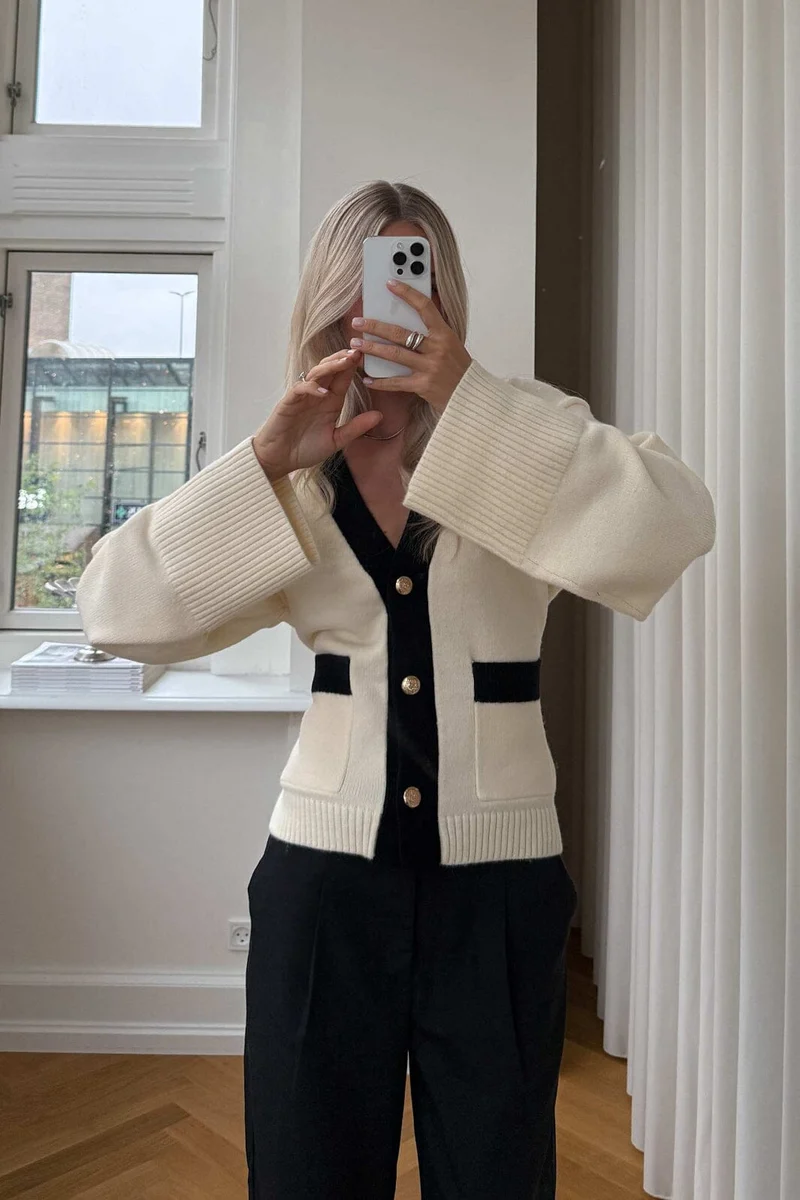 Noella - N-Lenyxette Knit Cardigan 13770004 - 028 - White