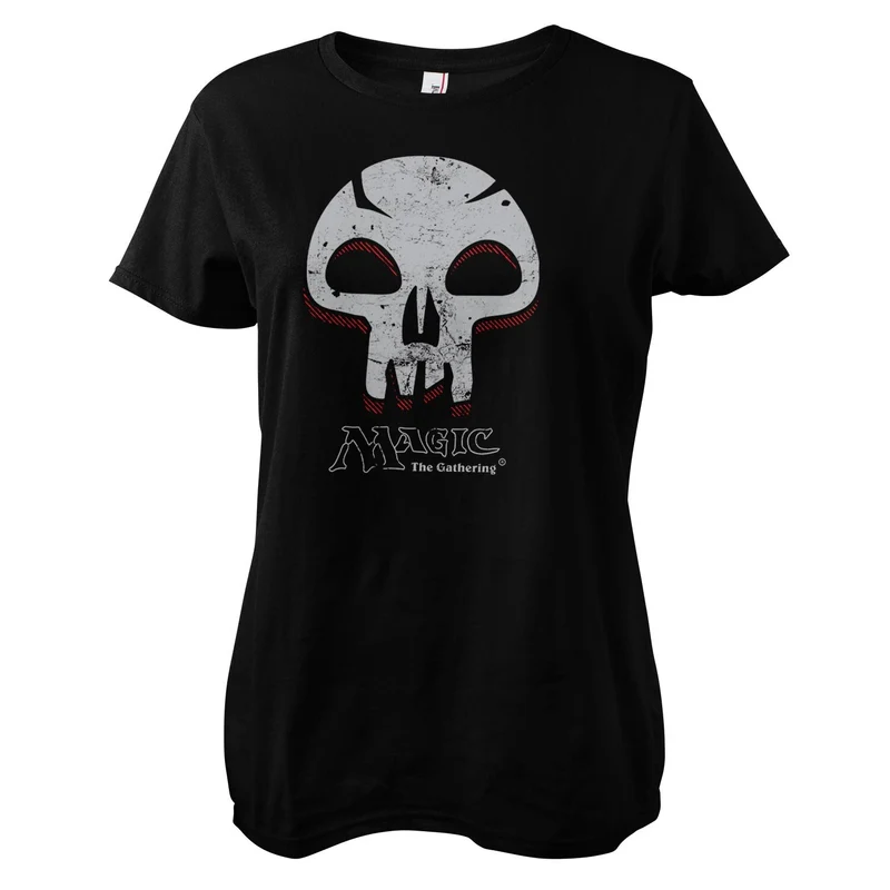 Black Mana Skull Girly Tee
