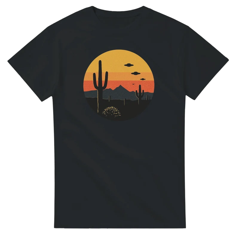 T-shirt - UFO Desert Sunset
