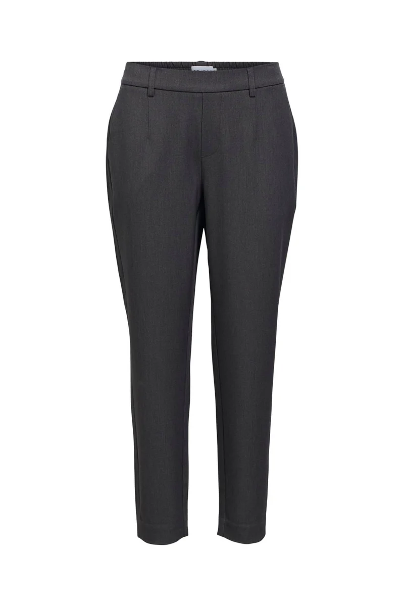 Object - Objlisa Slim Pant - 4637386 Medium Grey Melange