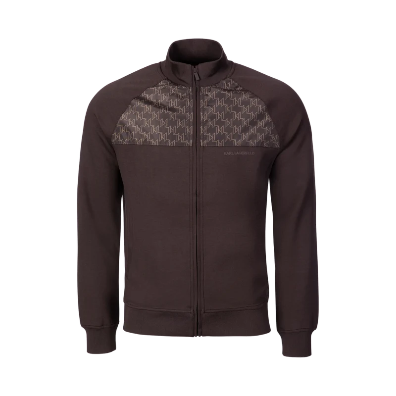 Sweat Zip Jacket - Blackbrown
