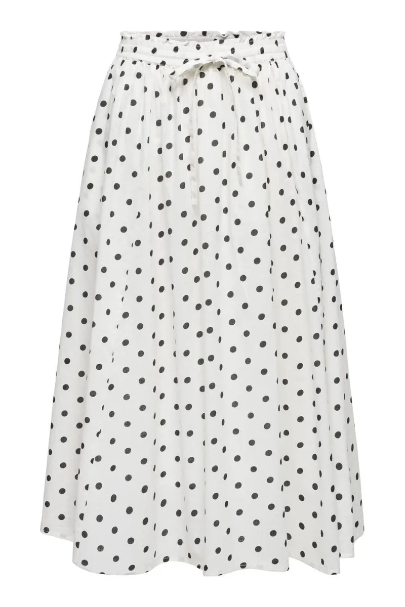 JDY - Jdydiego Maxi Skirt - 5040496 Cloud Dancer Black Dot