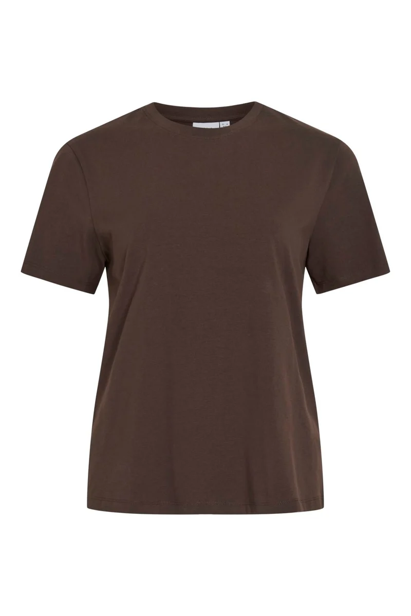 Vila - Vinora S/S T-Shirt - 4936621 Coffee Bean