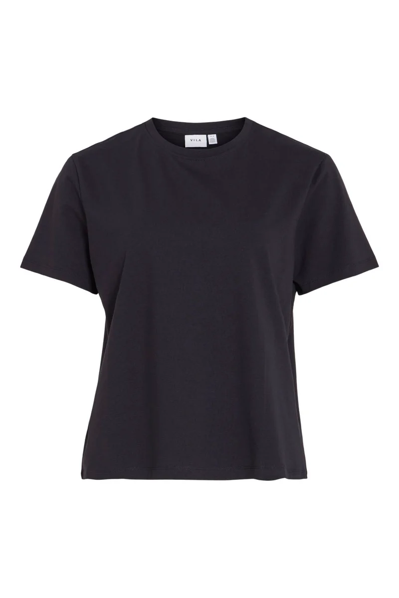 Vila - Vinora S/S T-Shirt - 4677998 Black Beauty