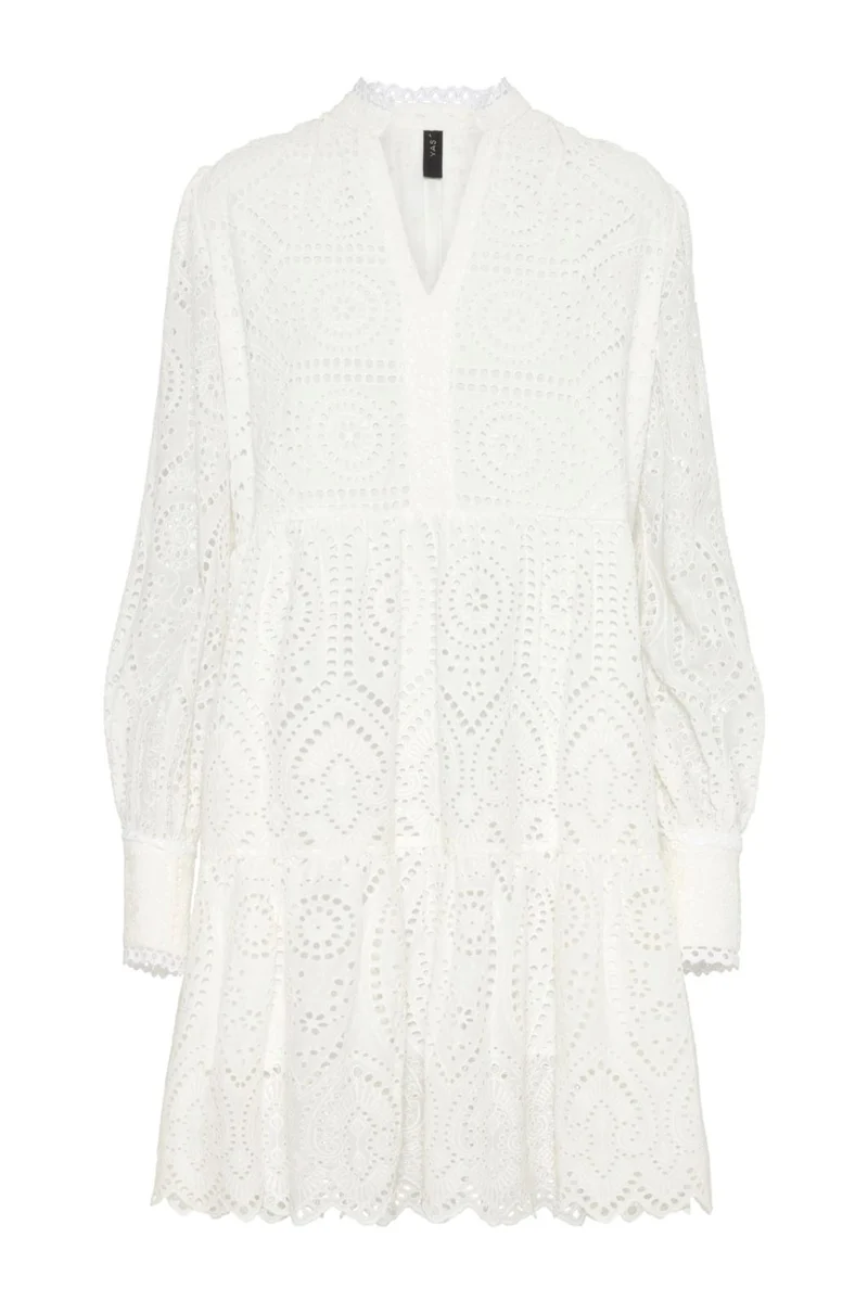 YAS - Yasholi Ls Dress S. - Star White