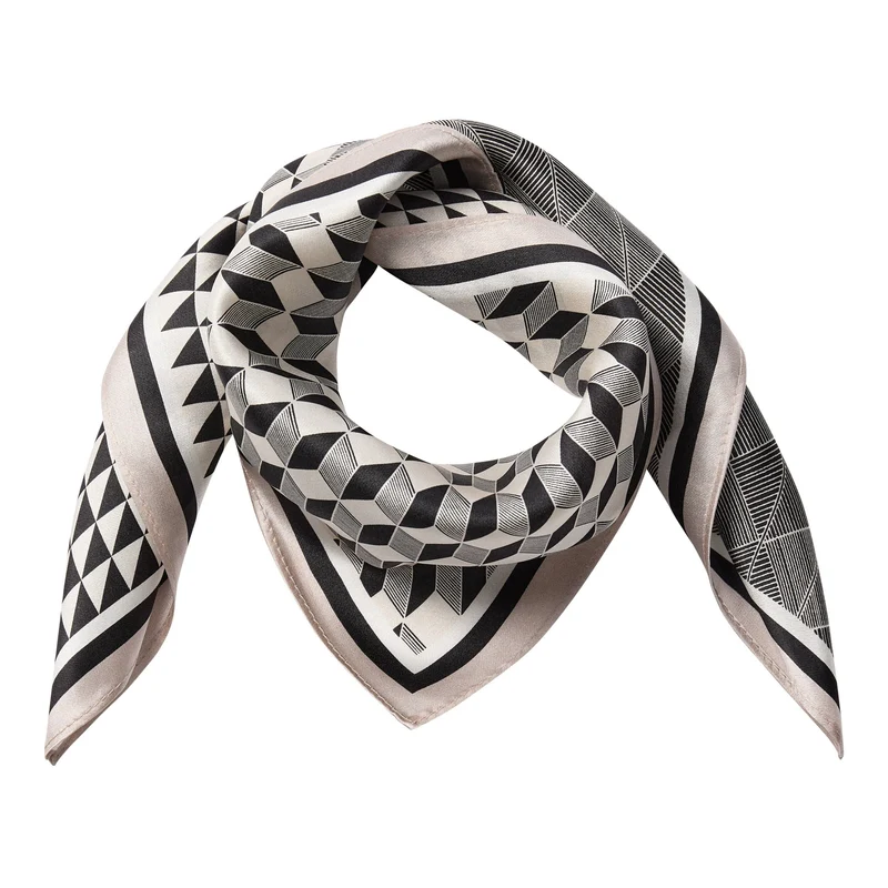 Co´Couture - Shilacc Silk Scarf 500250 - 20014 - Mink