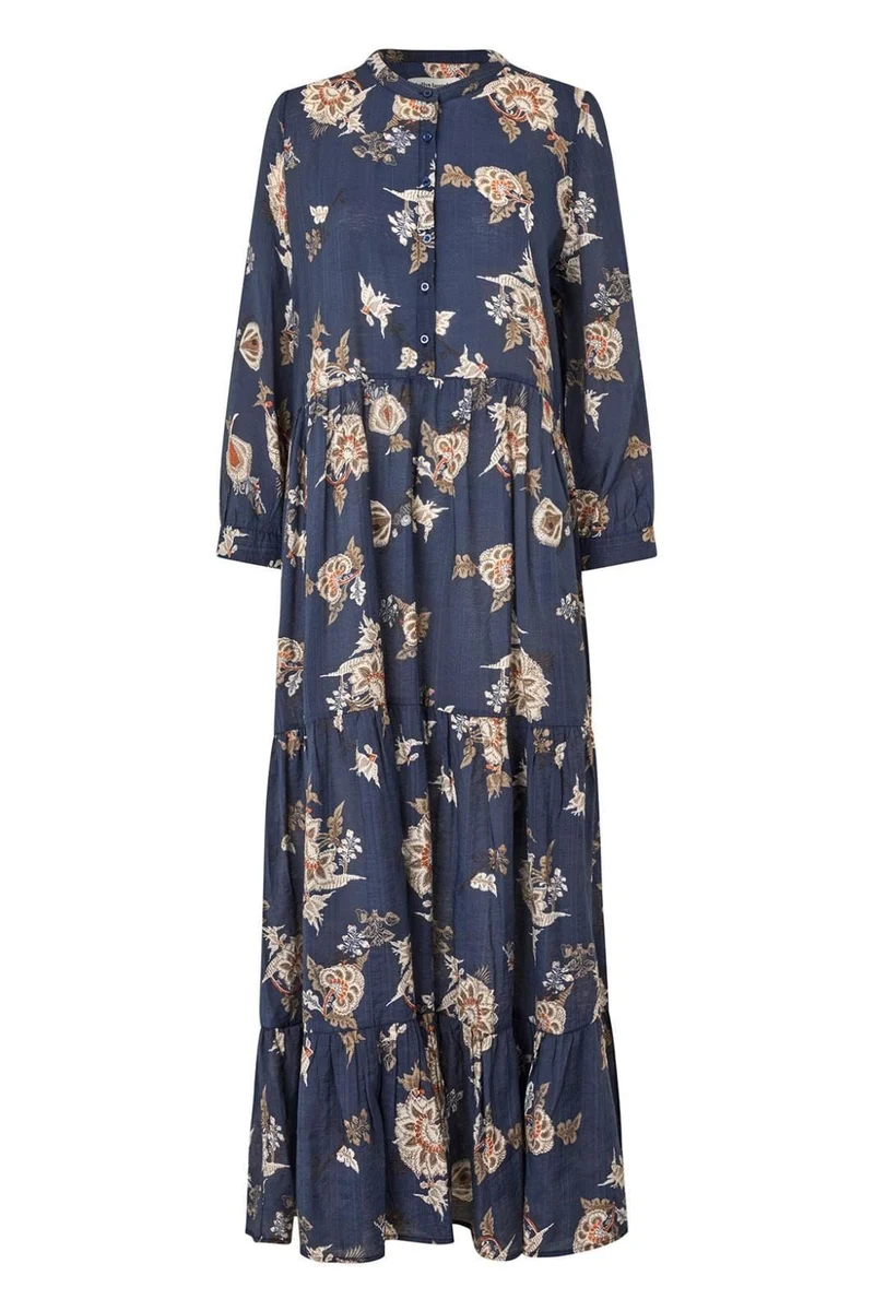 Lollys Laundry - Neell Maxi Dress Ls24553-3020 - 23 Dark Blue