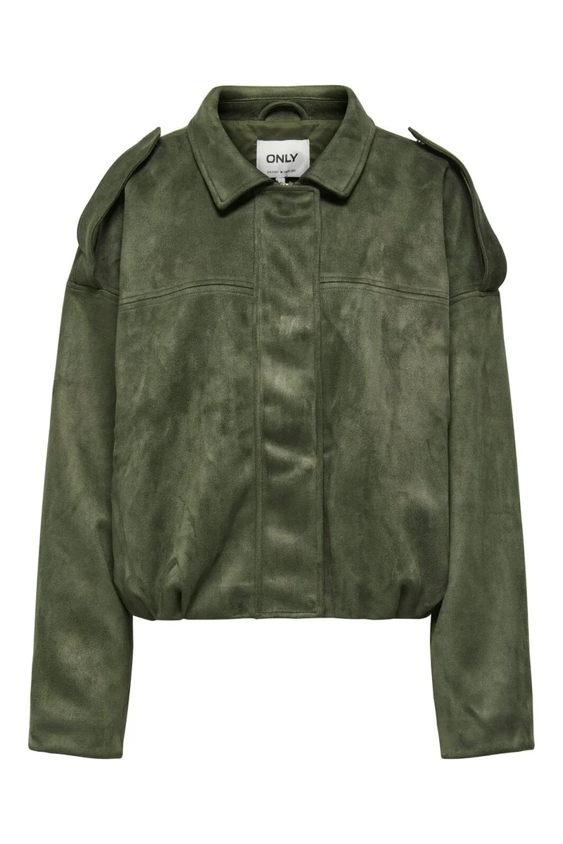 Only - Onlamber Faux Suede Jacket - 5010173 Grape Leaf