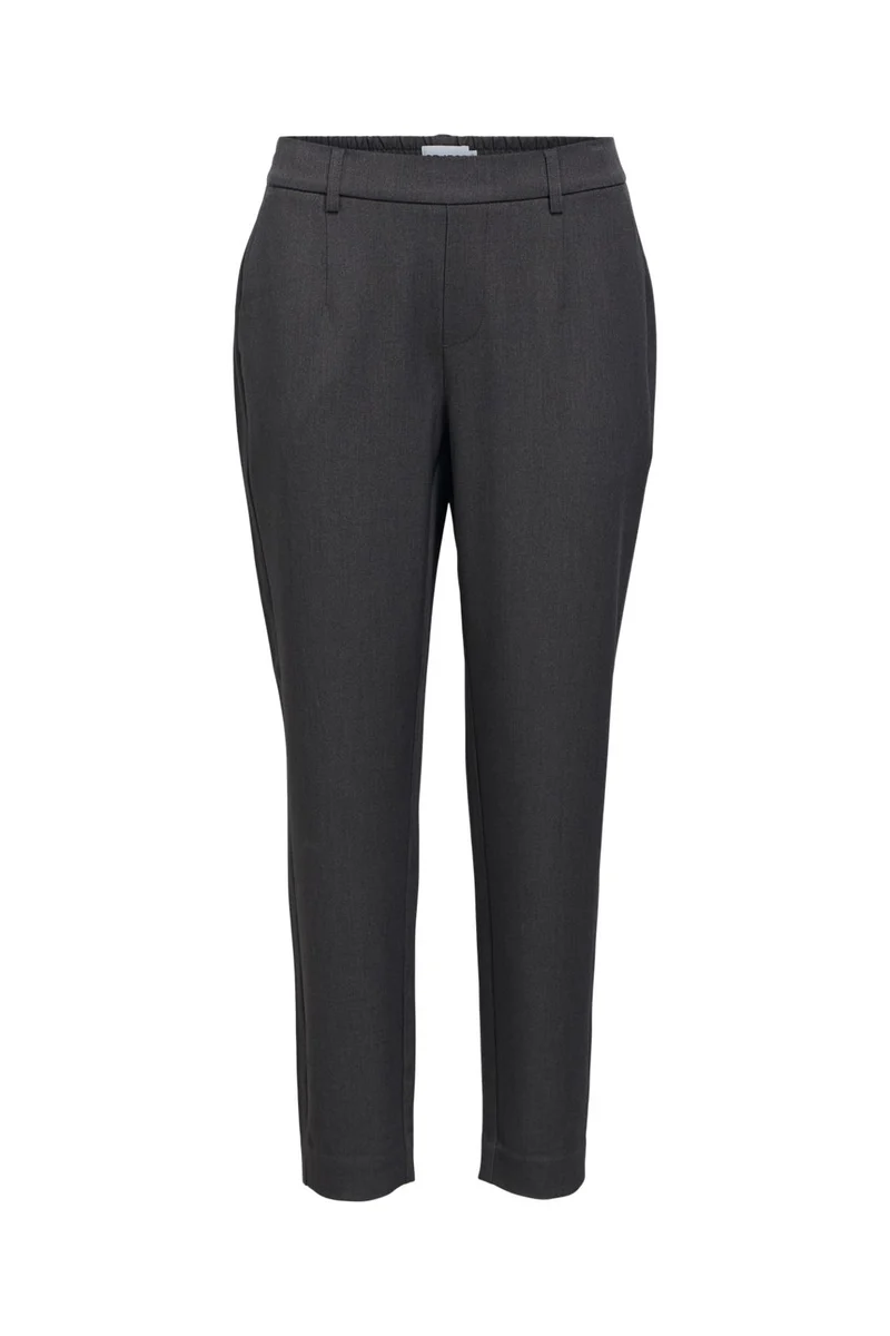 Object - Objlisa Slim Pant - 4637386 Medium Grey Melange