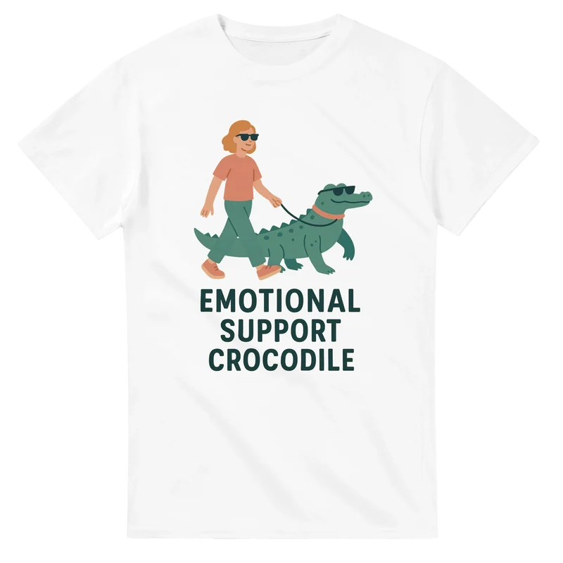 T-shirt Original - Emotional Support Crocodile