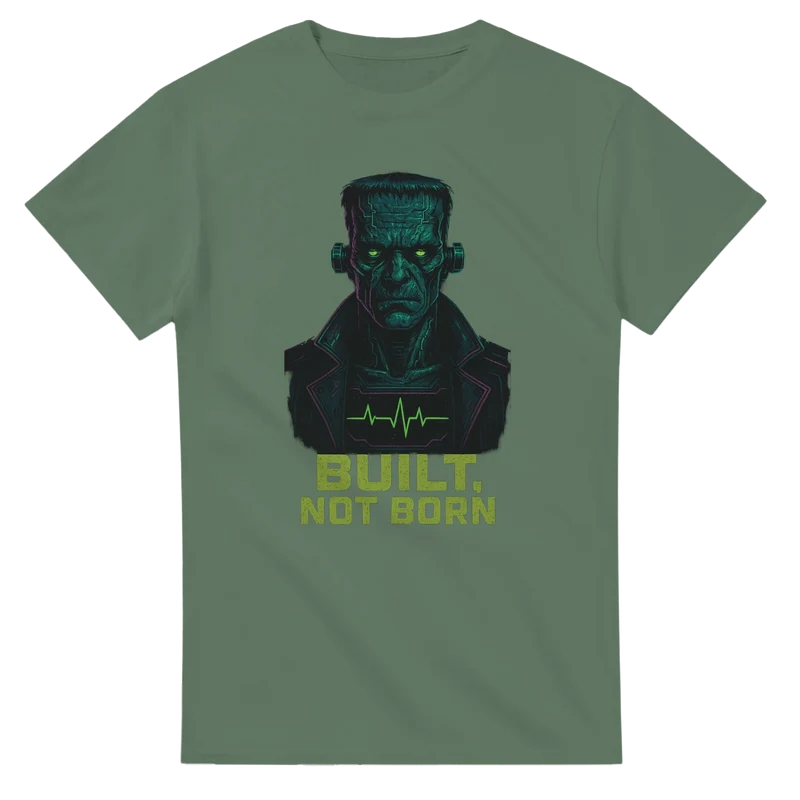 T-shirt Original – Built Not Born (Frankenstein Edition)