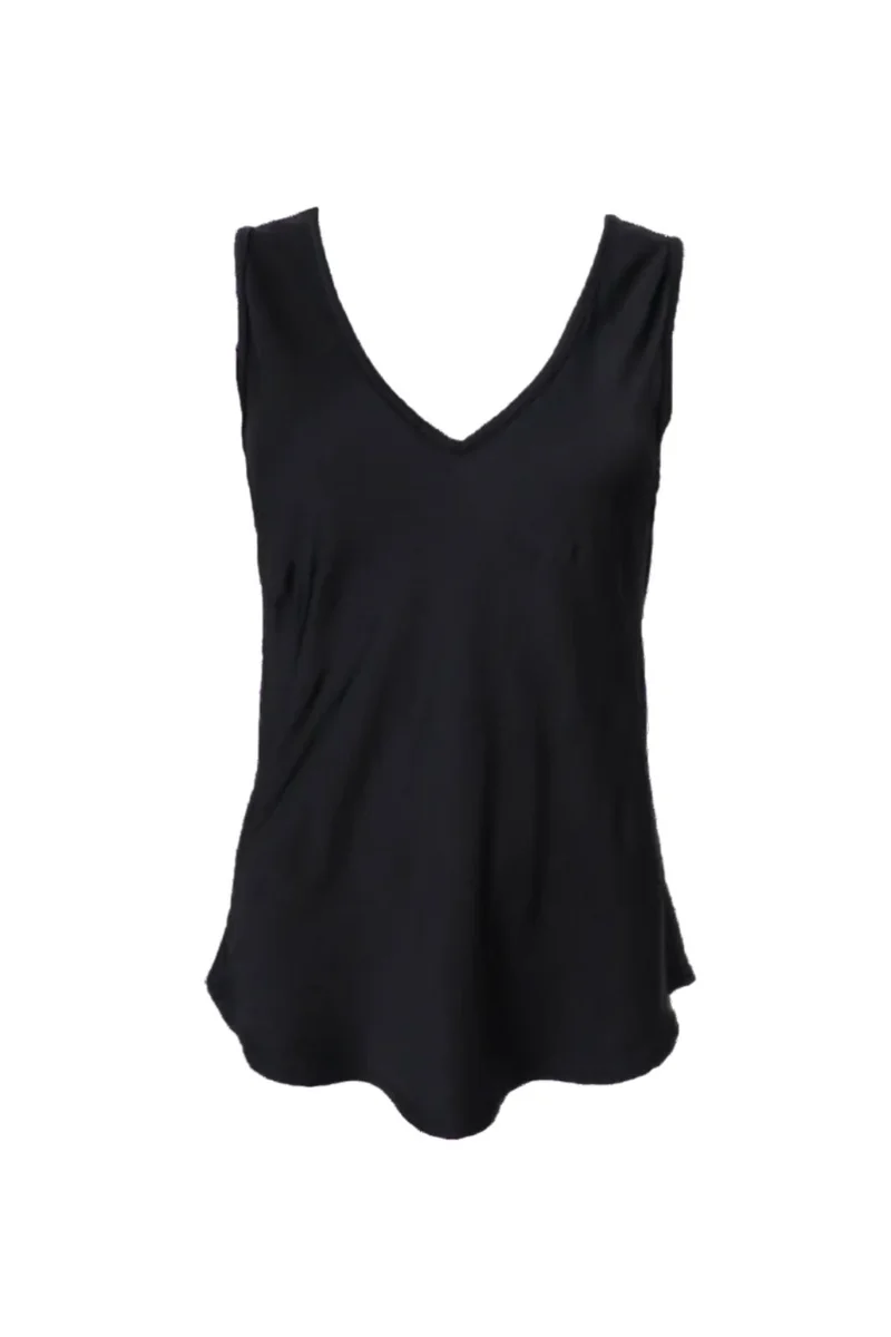 Black Colour - Bcmabel Double V-Neck Top 41210 - Shirts - Black