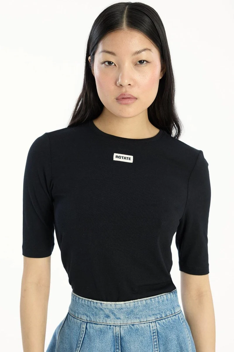 Rotate - Short Sleeve T-shirt 114787100 - 100 Black