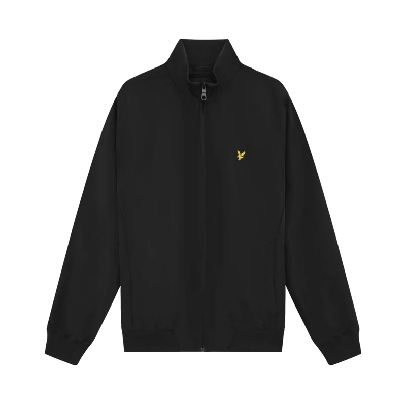 Funnel Neck Shell Jacket - Jet Black