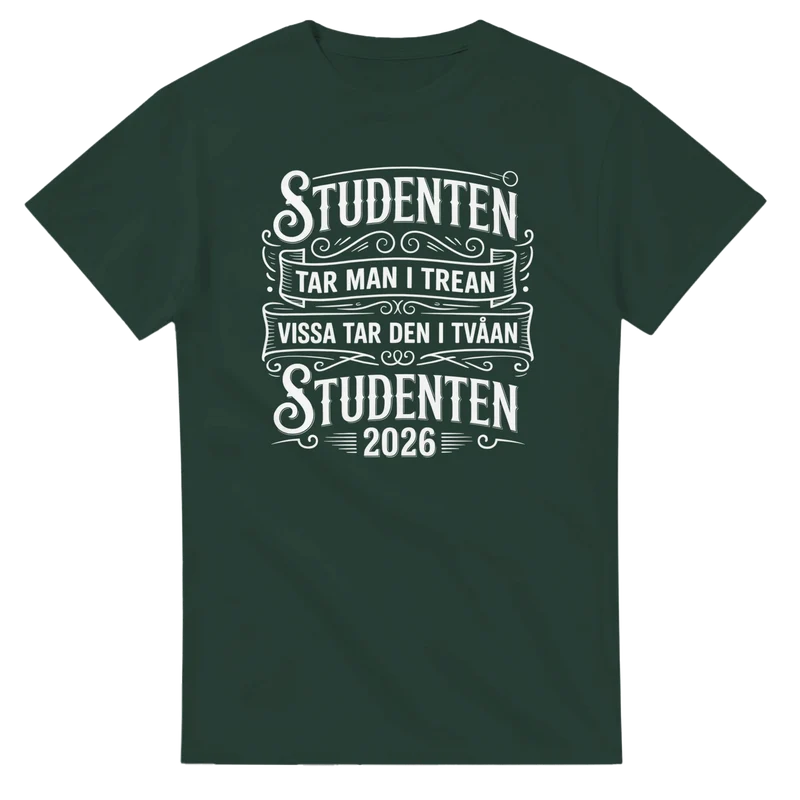 T-shirt - Student 2026 - Vissa tar den i tvåan
