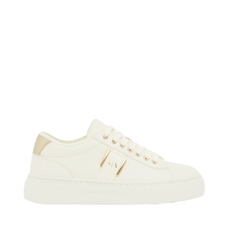 Sneaker - Off White/Pale Gold