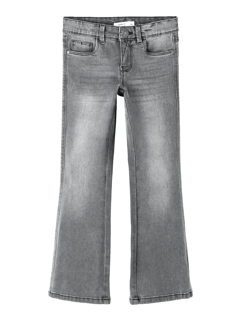 Grå Utsvängda jeans - bootcut