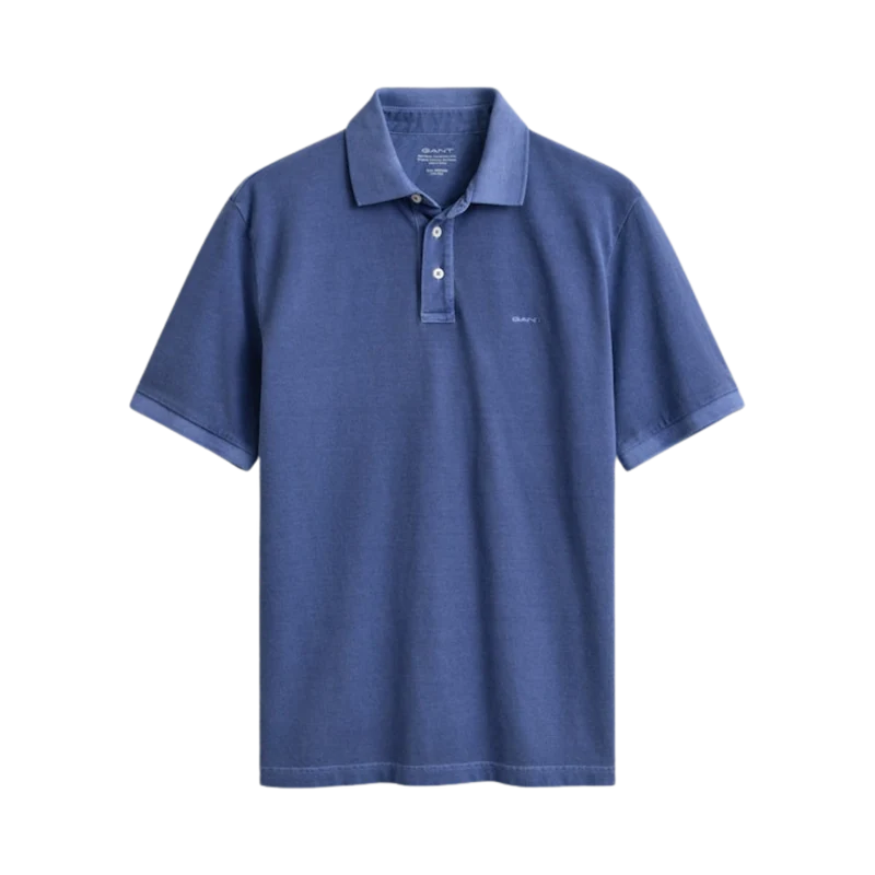 Sunfaded SS Polo - Vintage Blue
