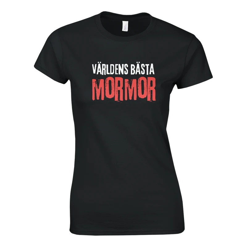T-shirt Dam - Världens bästa mormor