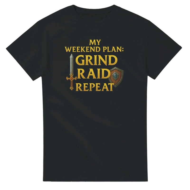 T-shirt - Grind, Raid, Repeat