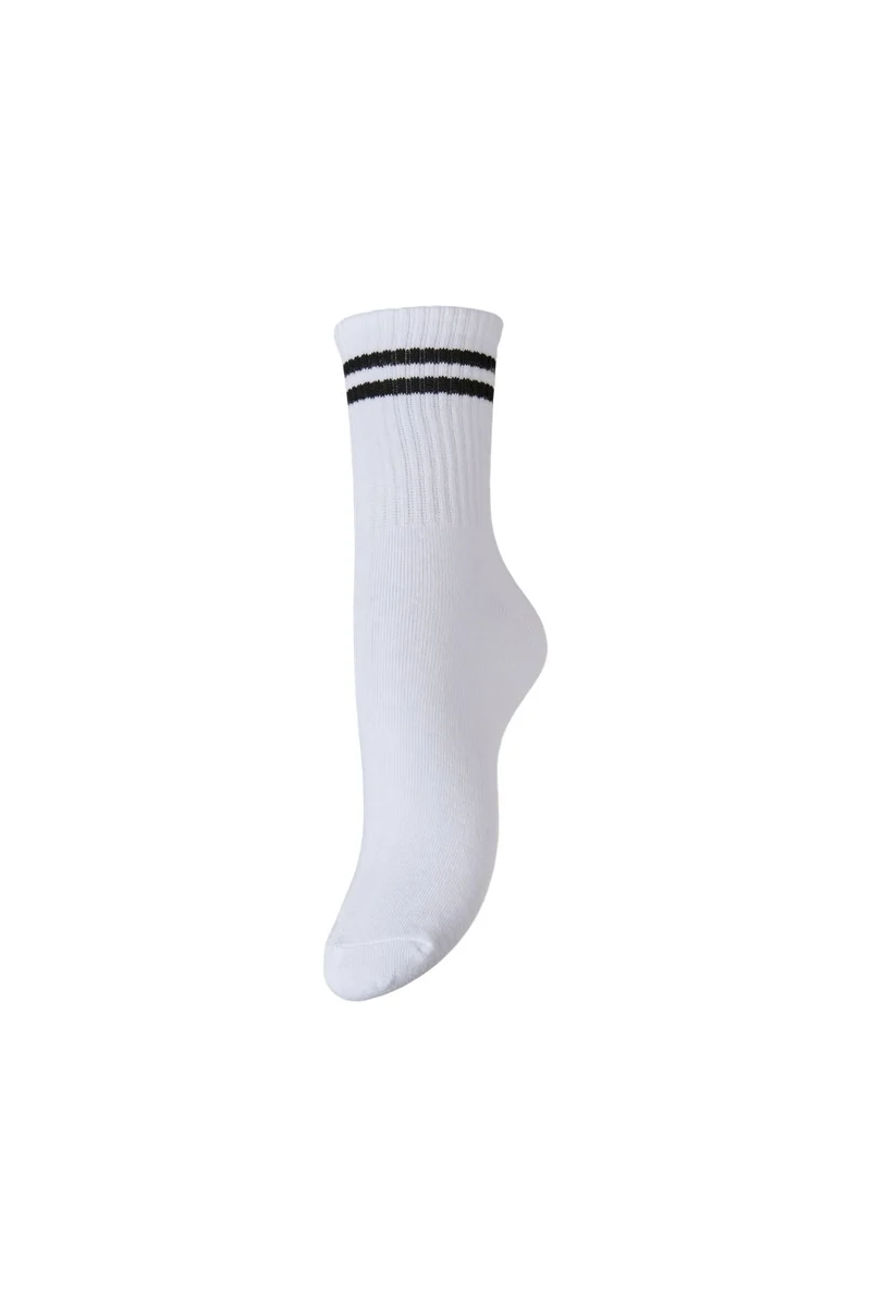 Pieces - Pcsabine Socks - 5051197 Bright White Black