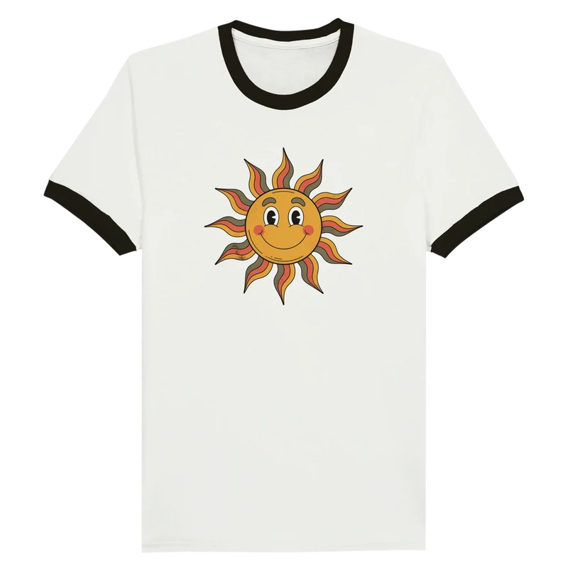 T-shirt Ringer - Retro Sol