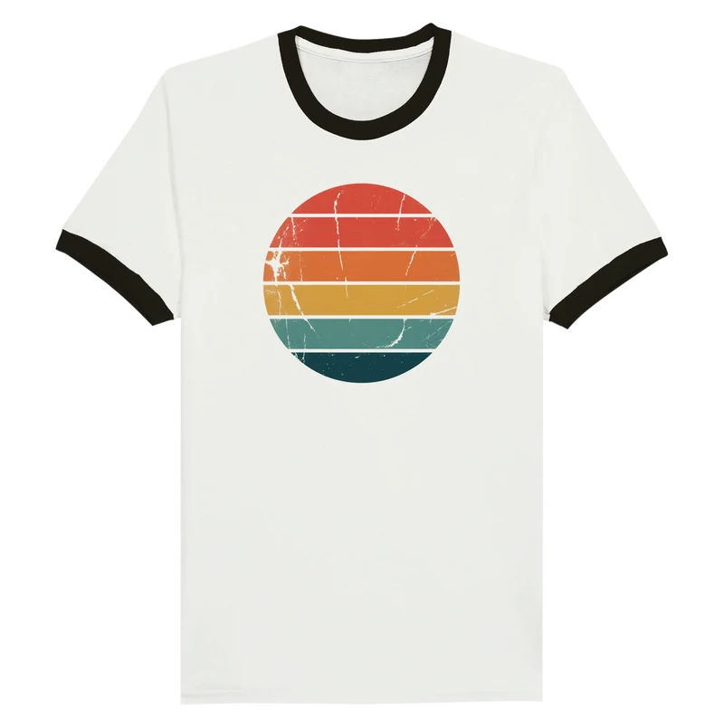 T-shirt Ringer - Retro Sun