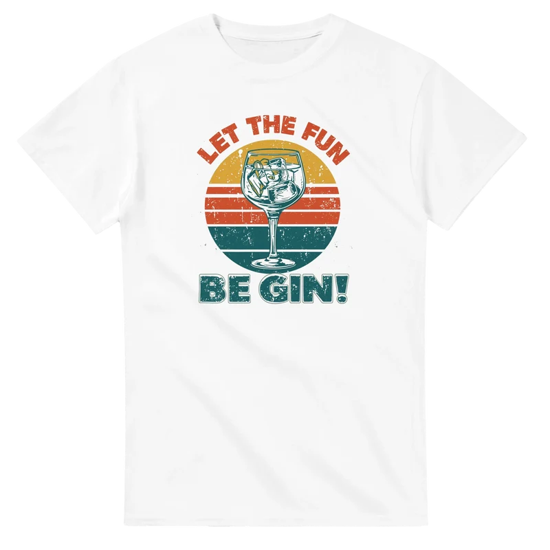 T-shirt - Let the Fun Be Gin Retro
