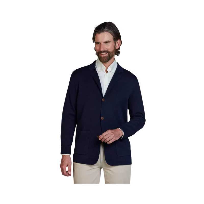 Knitted Club Cardigan - Navy