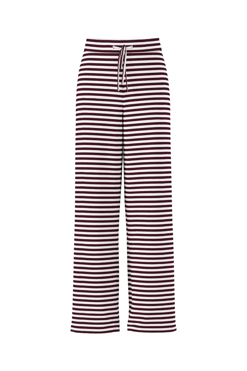 Pieces - Pclaya Wide Pants - 5086931 Winetasting Bright White