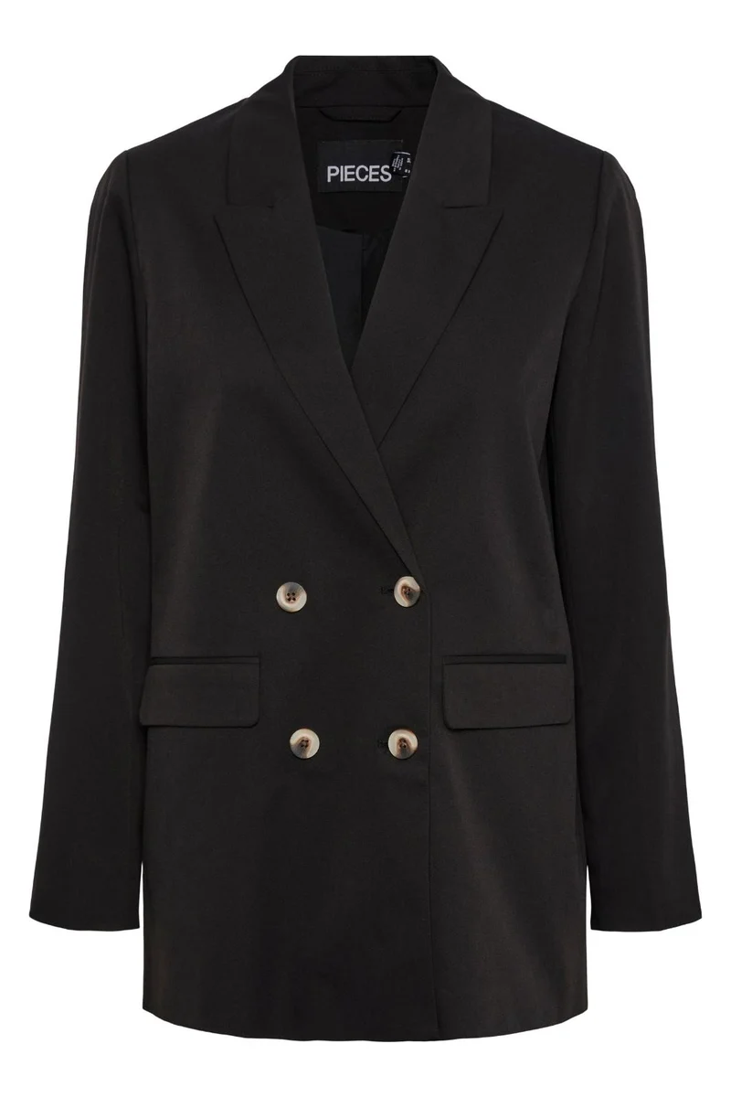 Pieces - PcThelma Ls Oversize Blazer - Black