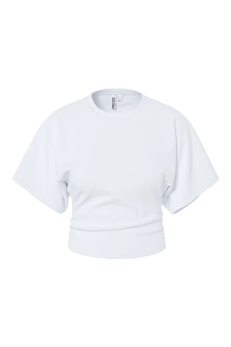 Pieces - Pcalli Ss O-Neck Top Dm - 5159159 Bright White