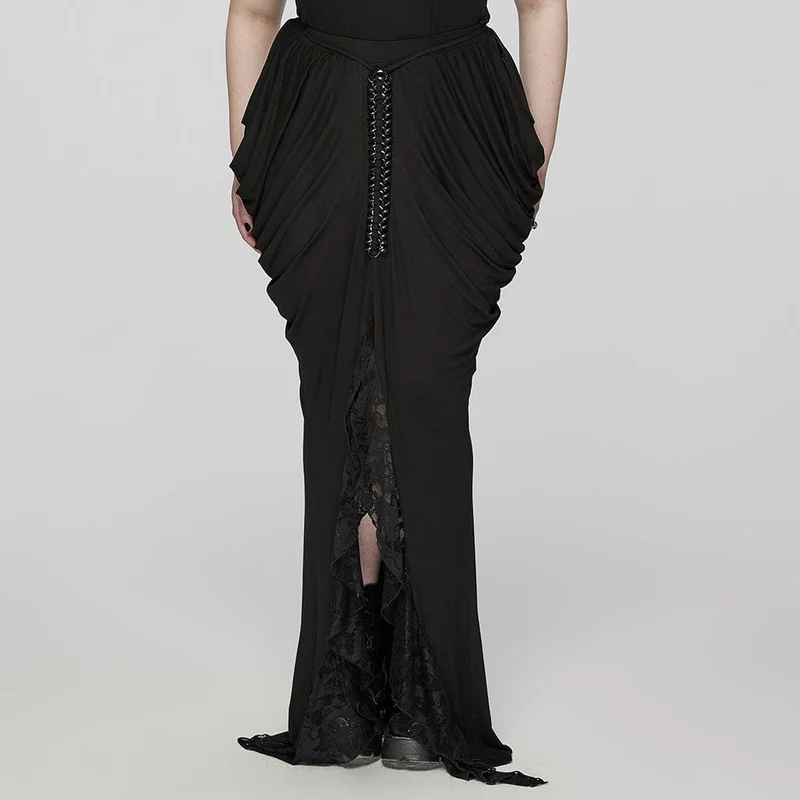 Gothic Ruffles Maxi partykjolar för kvinnor