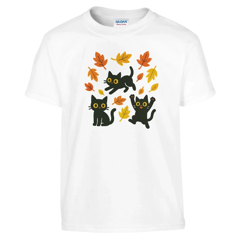 T-shirt Barn - Höstkatter