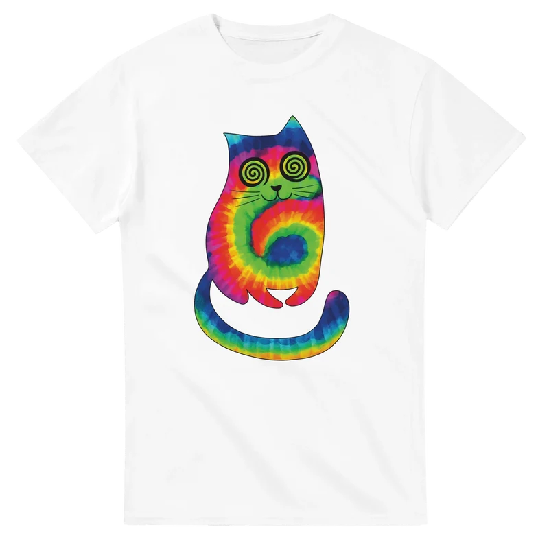 T-shirt - Psykedelisk Katt