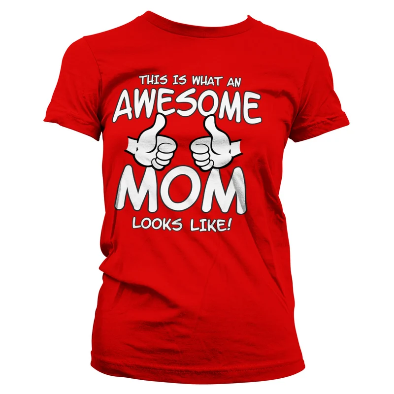 Awesome Mom Girly Tee