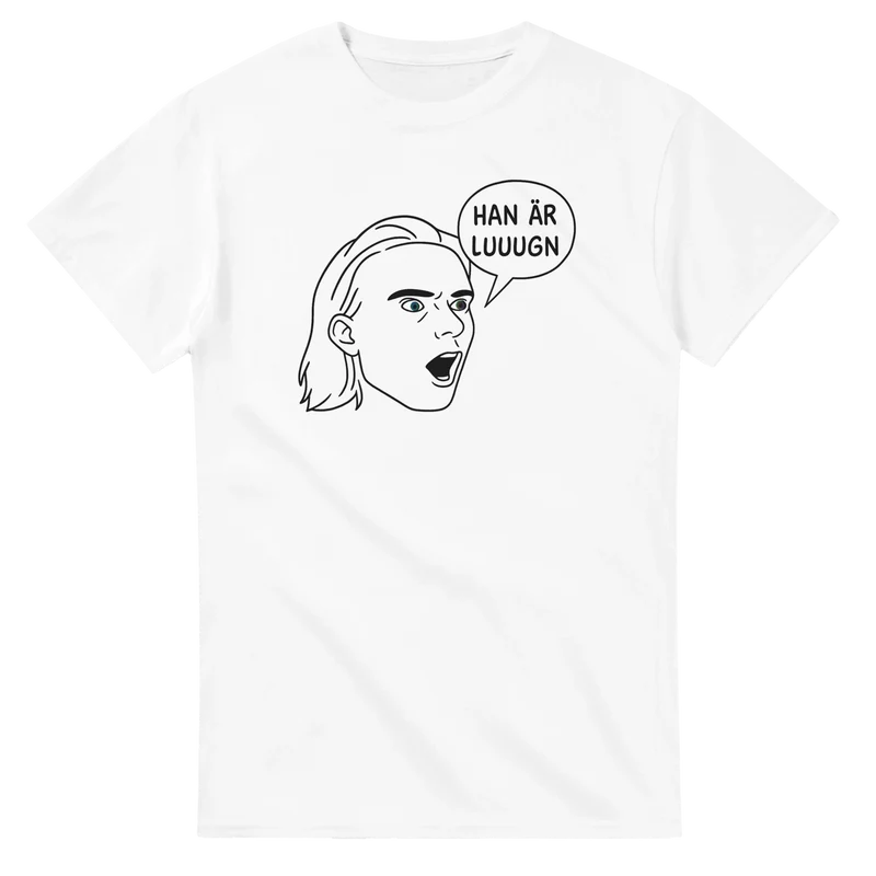 T-shirt - Han är luuugn