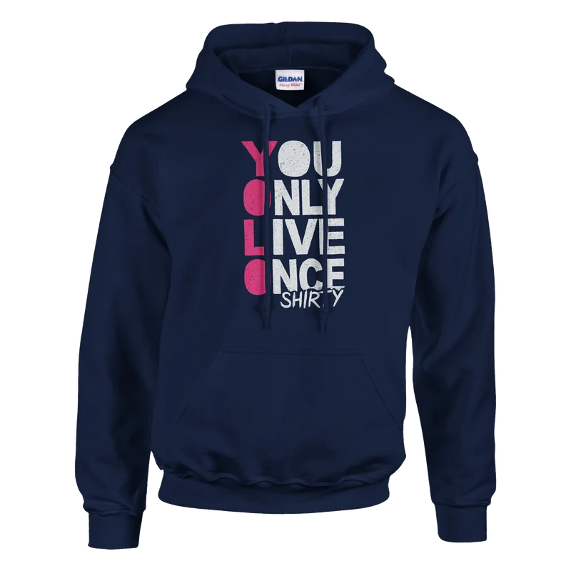 Hoodie - YOLO Pink